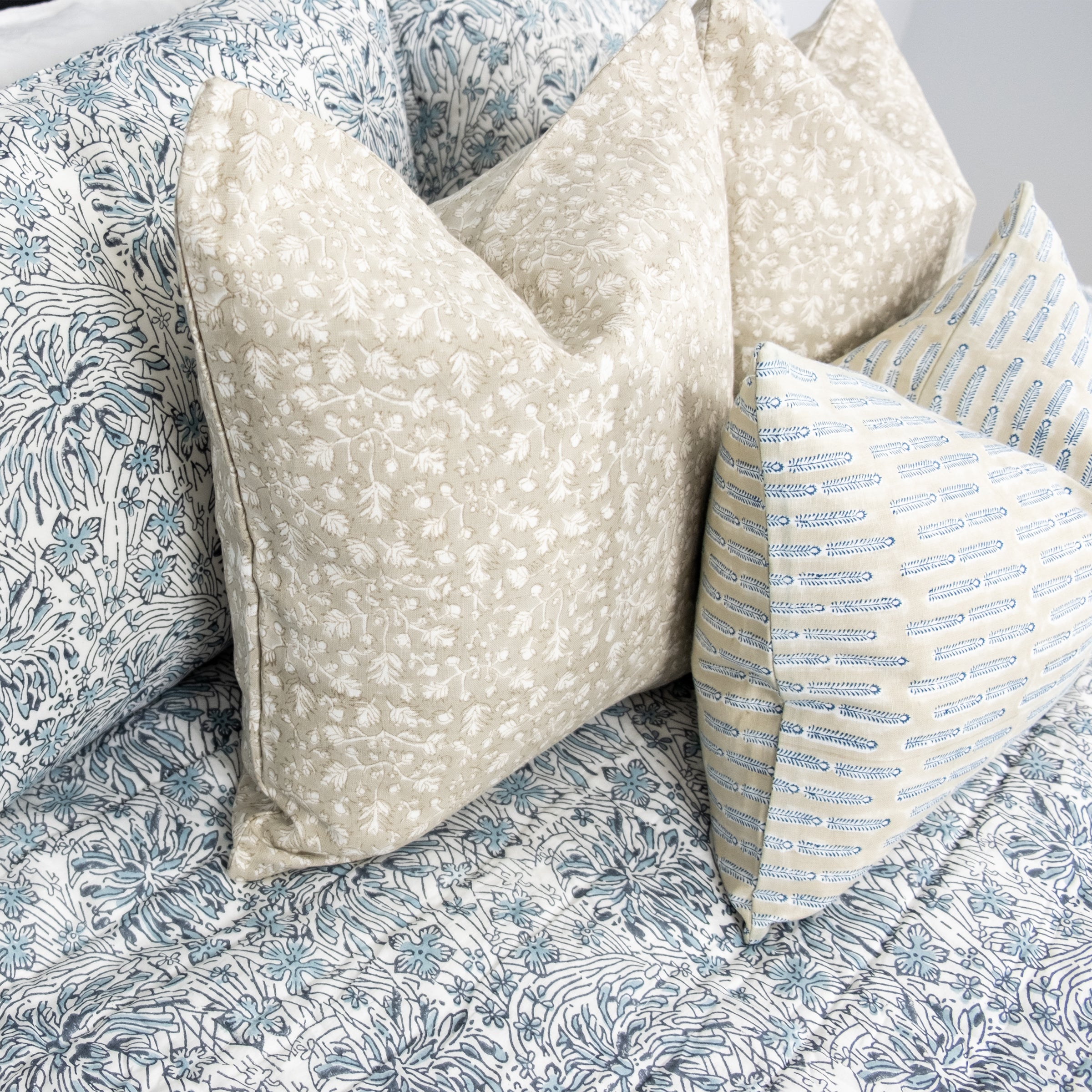 Anna Mist Linen Pillow