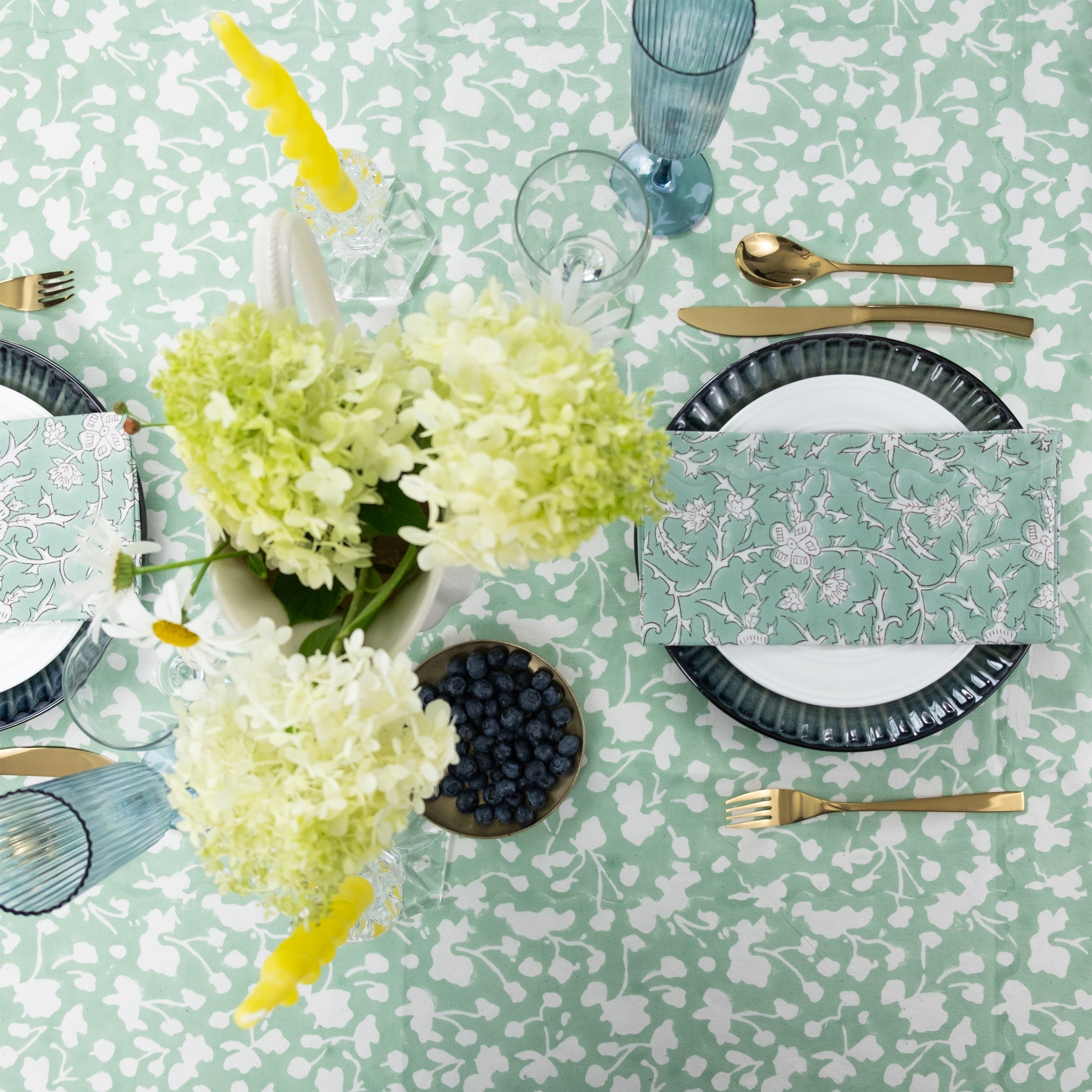 Zara Celadon Tablecloth