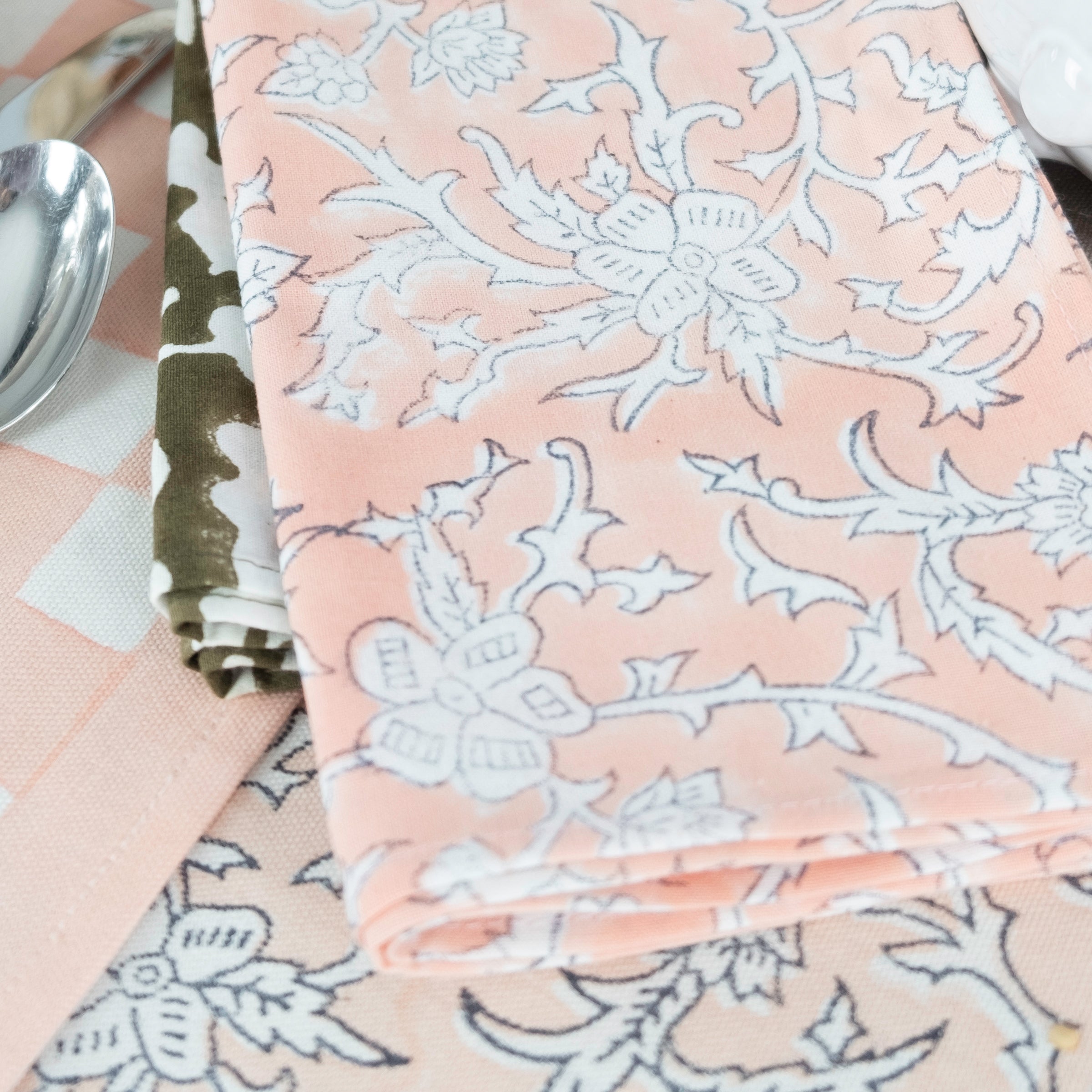 Brittany Peach Napkin (Set of 4)