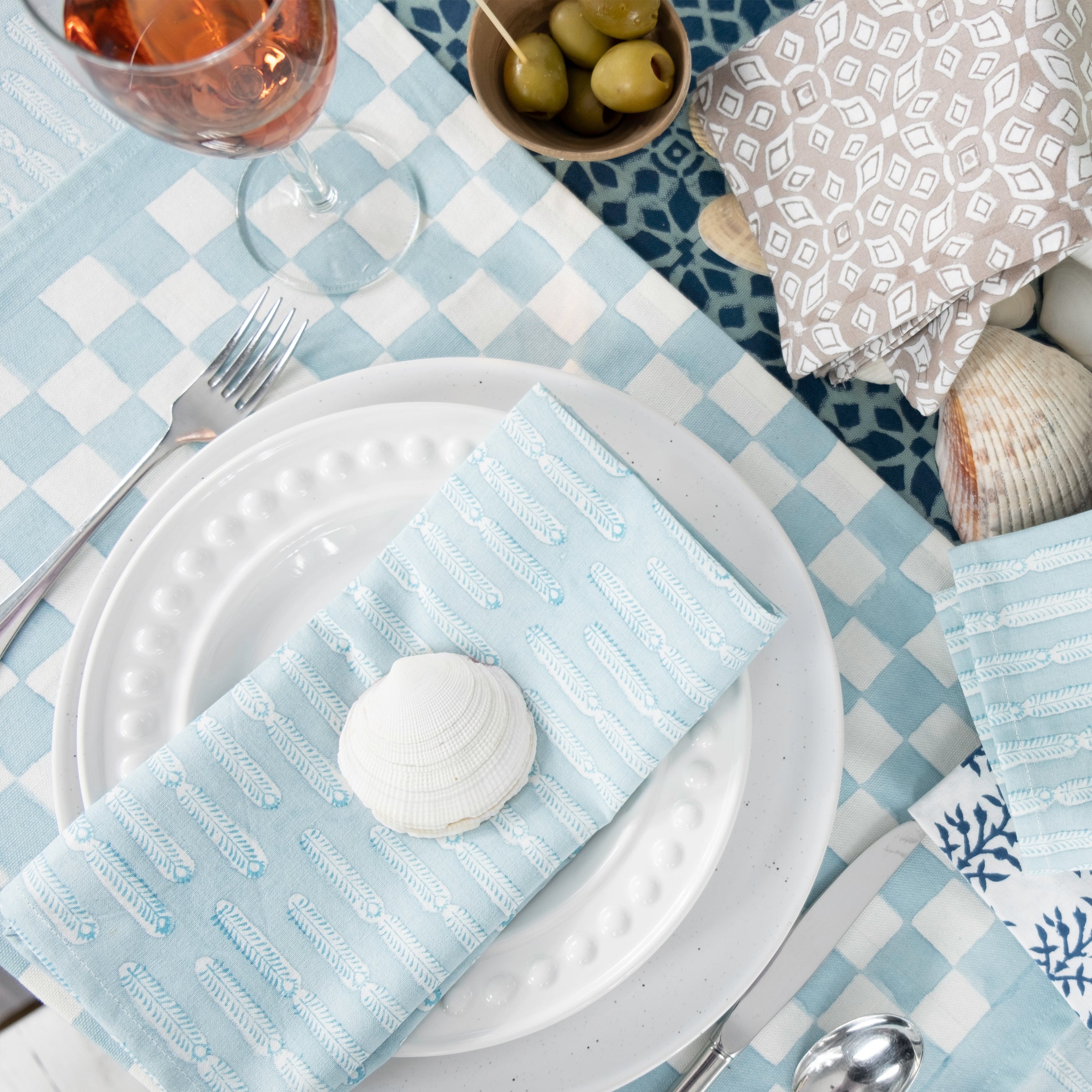 Savannah Blue Napkin - set of 4