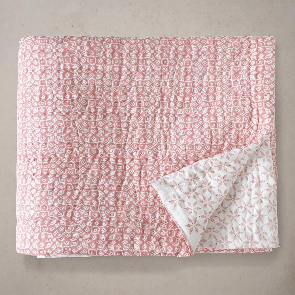 Lara_Coral_Blockprint_Quilt_ALLEM_STUDIO