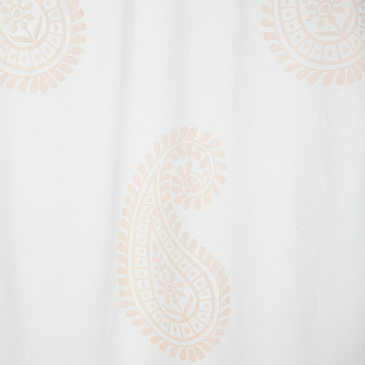 Paisley Block Print Shower Curtain Allem Studio Textiles ALLEM STUDIO