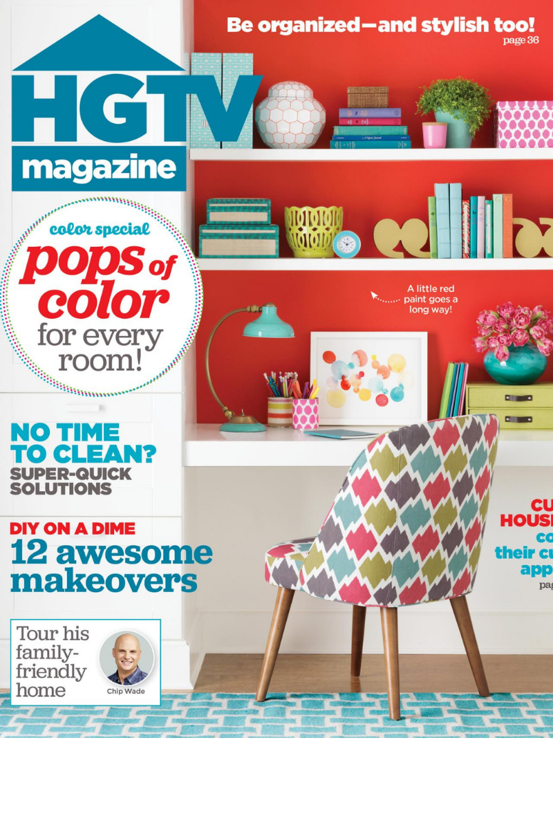 Allem Studio Chloe & Pisces Pillows featured in HGTV magazine