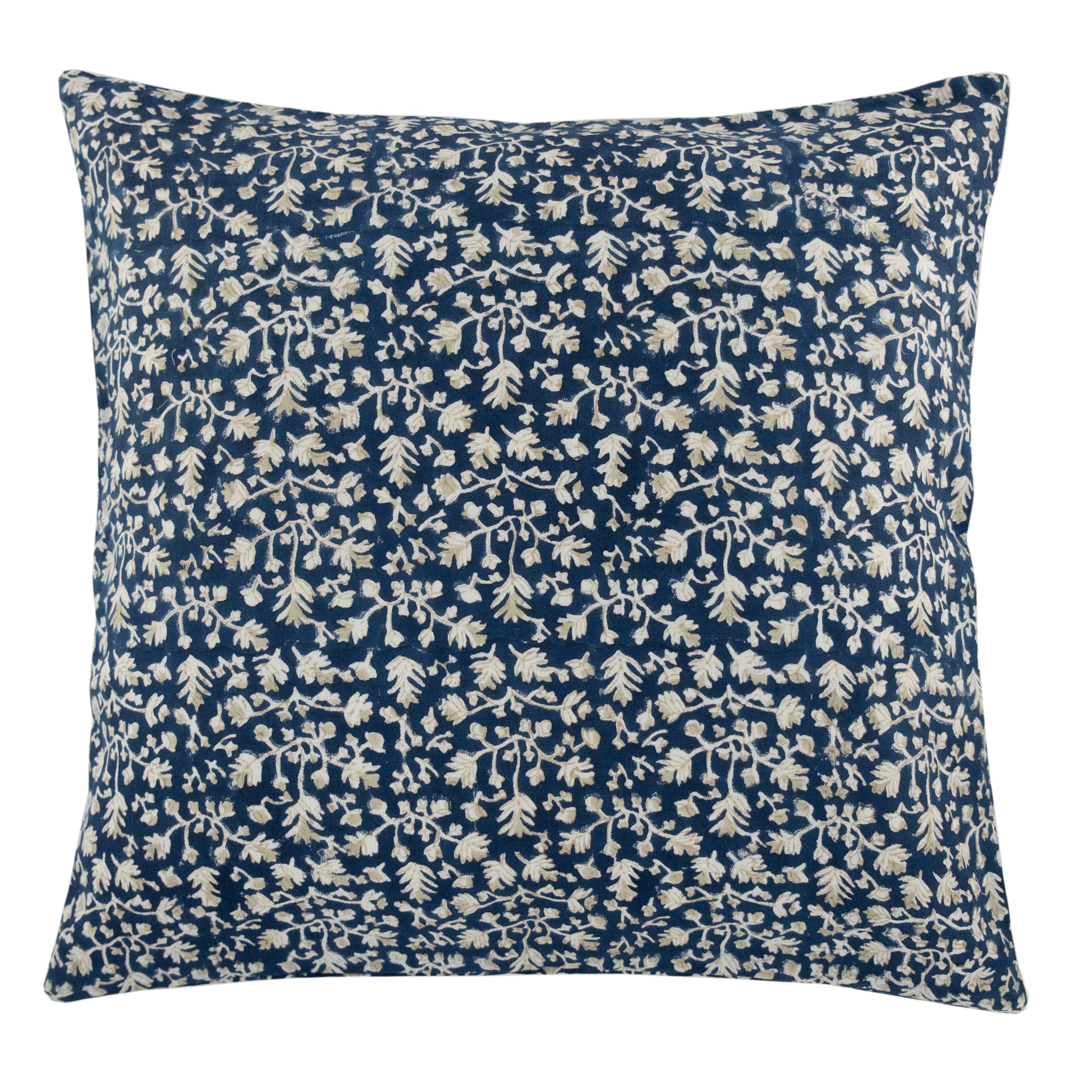 Anna Navy Linen Pillow