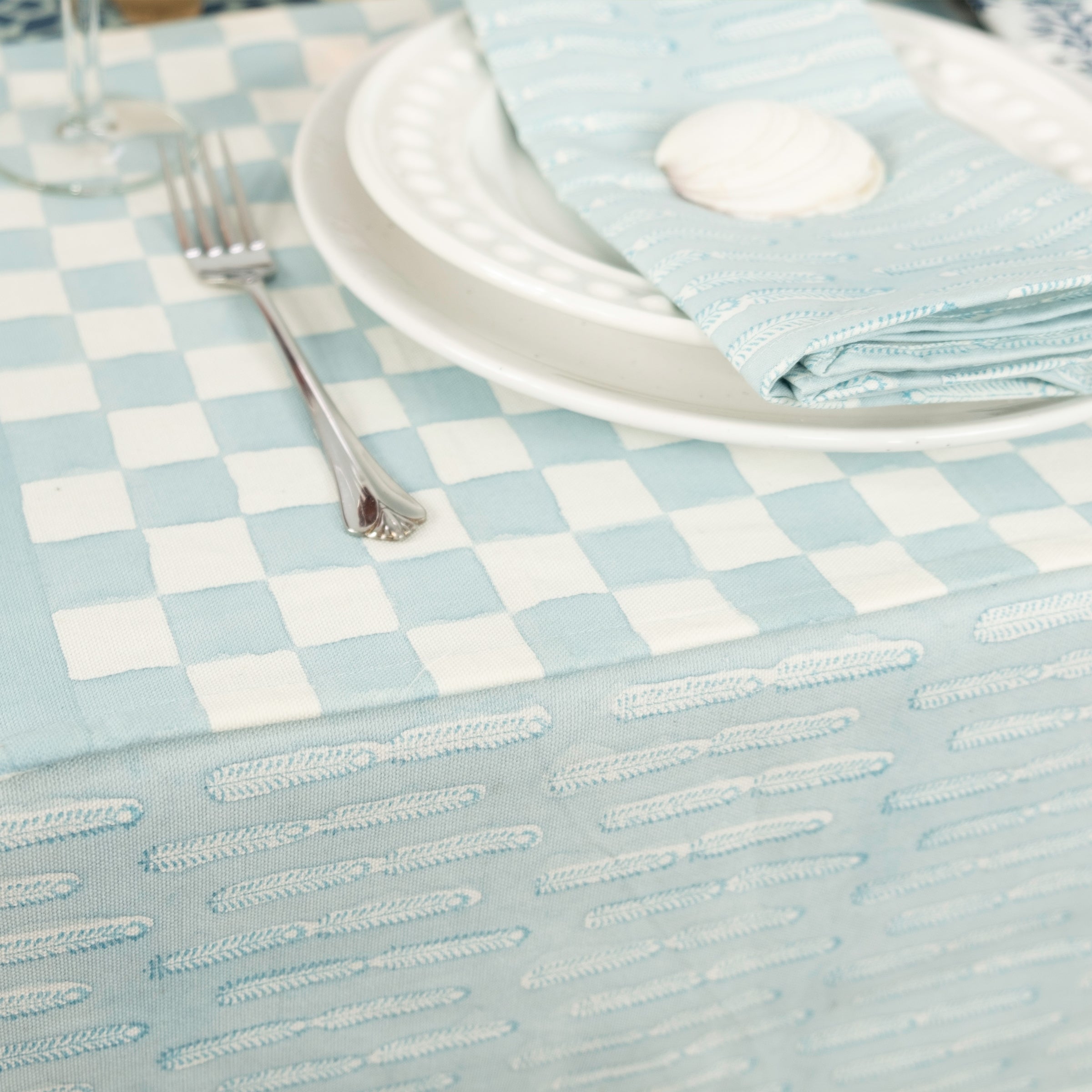 Savannah Blue Tablecloth
