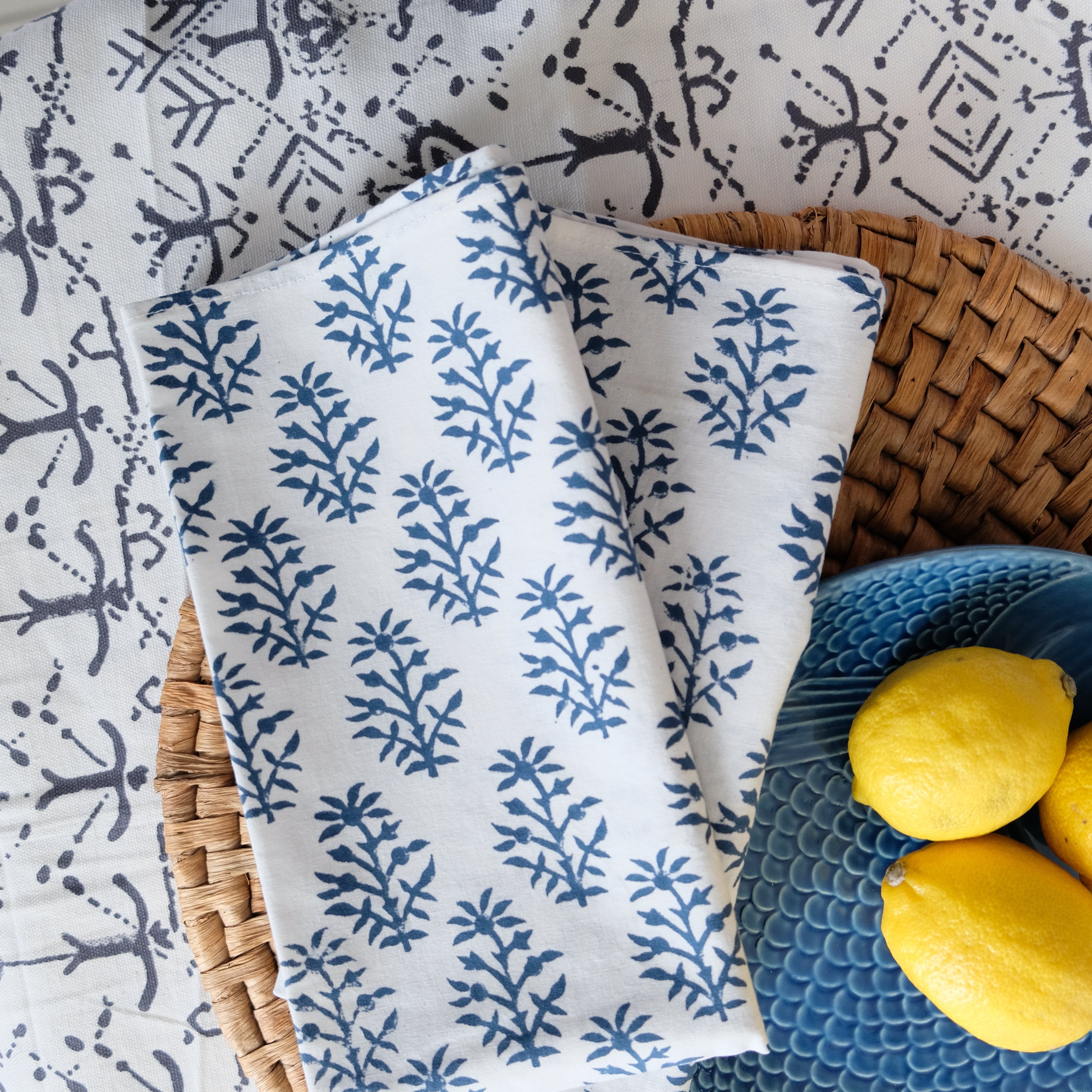 Jaipur Block Print Napkin - ALLEM STUDIO