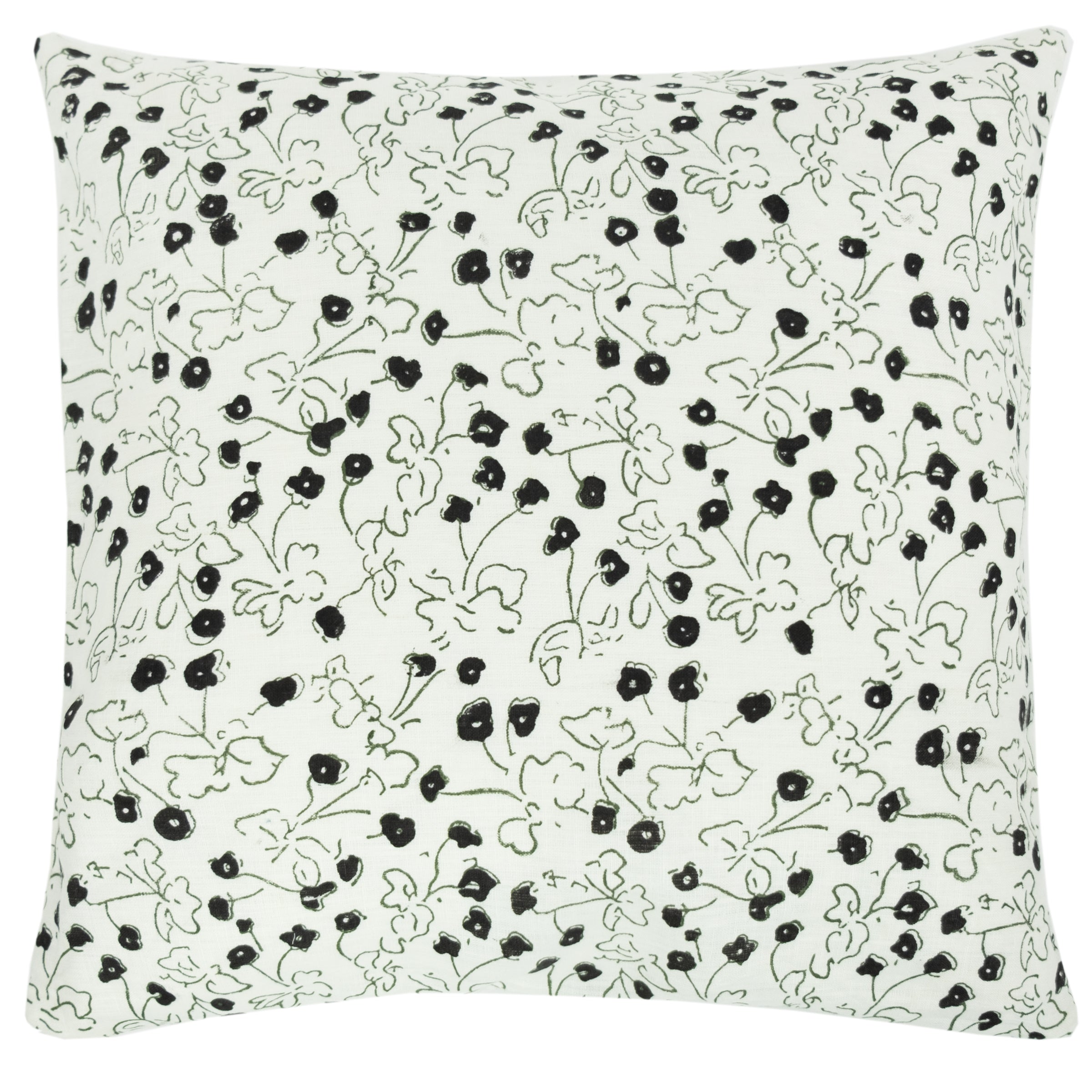 Prairie Flowers Linen Pillow